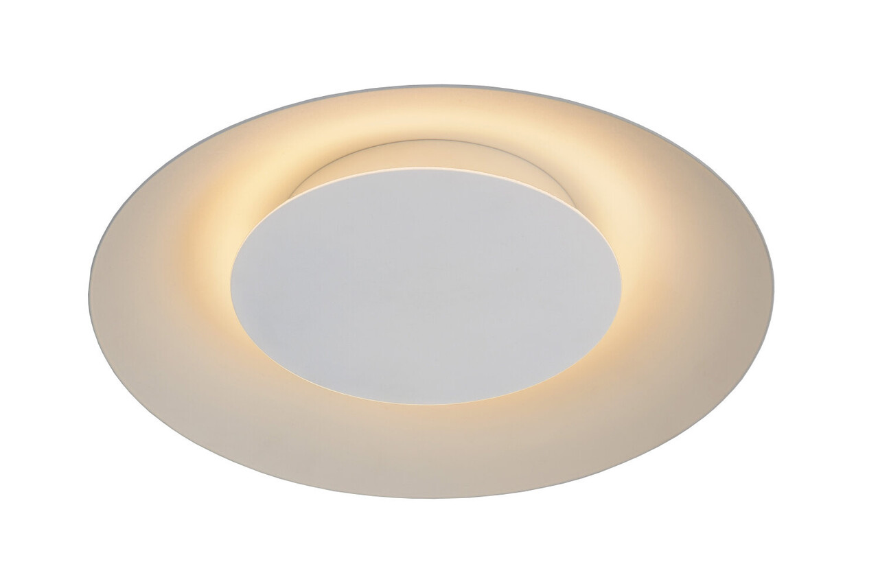 Lucide FOSKAL - Deckenleuchte - Ø 34,5 cm - LED - 1x12W 2700K - Weiß Lucide FOSKAL - Deckenleuchte - Ø 34,5 cm - LED - 1x12W 2700K - Weiß