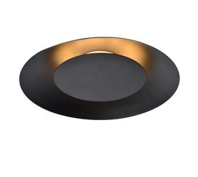 Lucide FOSKAL - Deckenleuchte - Ø 34,5 cm - LED - 1x12W 2700K - Schwarz