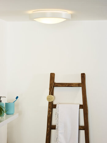 Lucide FRESH - Deckenleuchte Badezimmer - Ø 35 cm - 2xE27 - IP44 - Weiß Lucide FRESH - Deckenleuchte Badezimmer - Ø 35 cm - 2xE27 - IP44 - Weiß