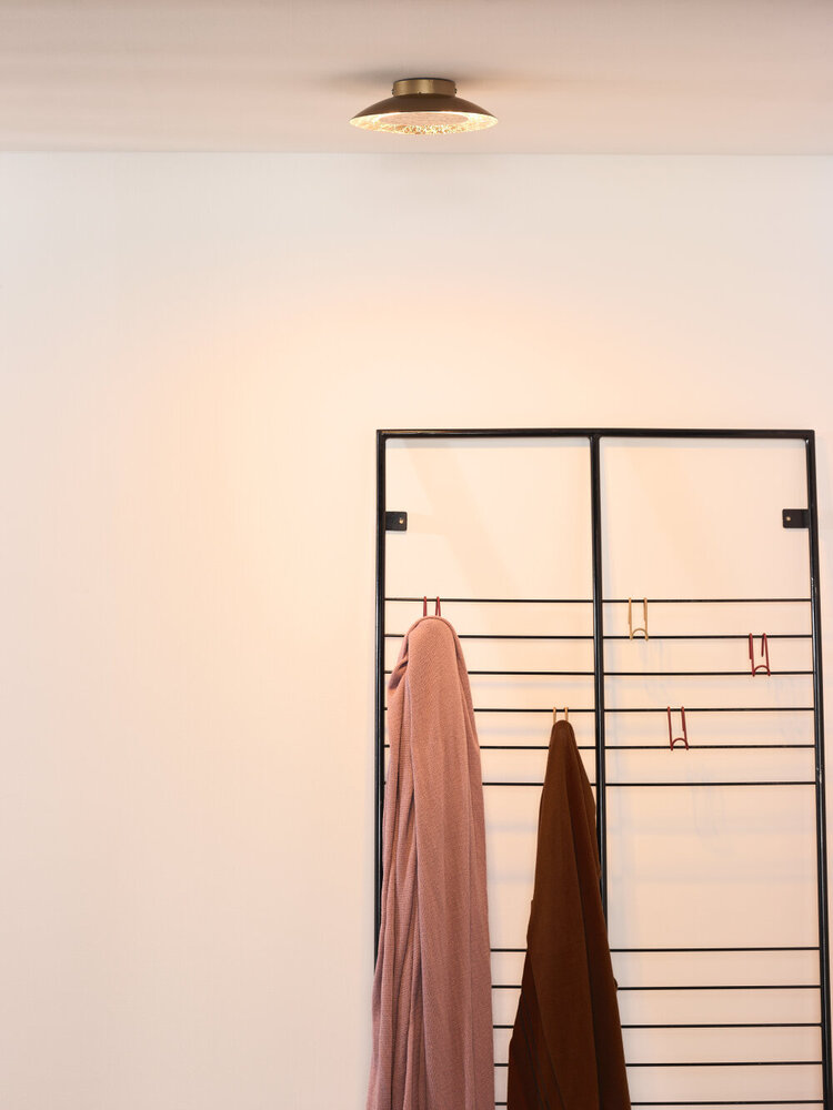 Lucide FOSKAL - Deckenleuchte - Ø 21,5 cm - LED - 1x6W 2700K - Messing Lucide FOSKAL - Deckenleuchte - Ø 21,5 cm - LED - 1x6W 2700K - Messing