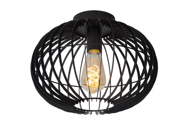 Lucide REDA - Deckenleuchte - Ø 32 cm - 1xE27 - Schwarz Lucide REDA - Deckenleuchte - Ø 32 cm - 1xE27 - Schwarz