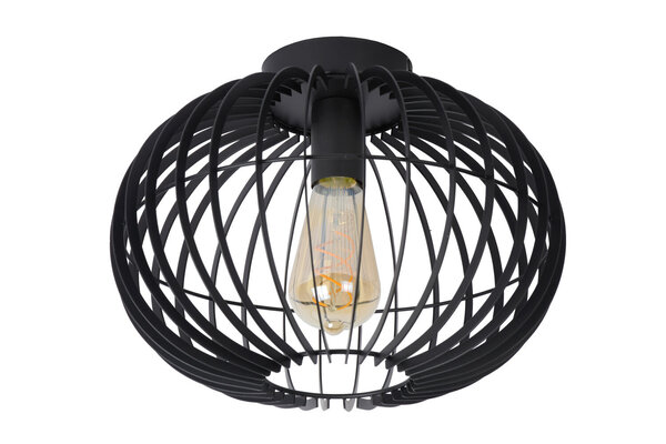 Lucide REDA - Deckenleuchte - Ø 32 cm - 1xE27 - Schwarz Lucide REDA - Deckenleuchte - Ø 32 cm - 1xE27 - Schwarz
