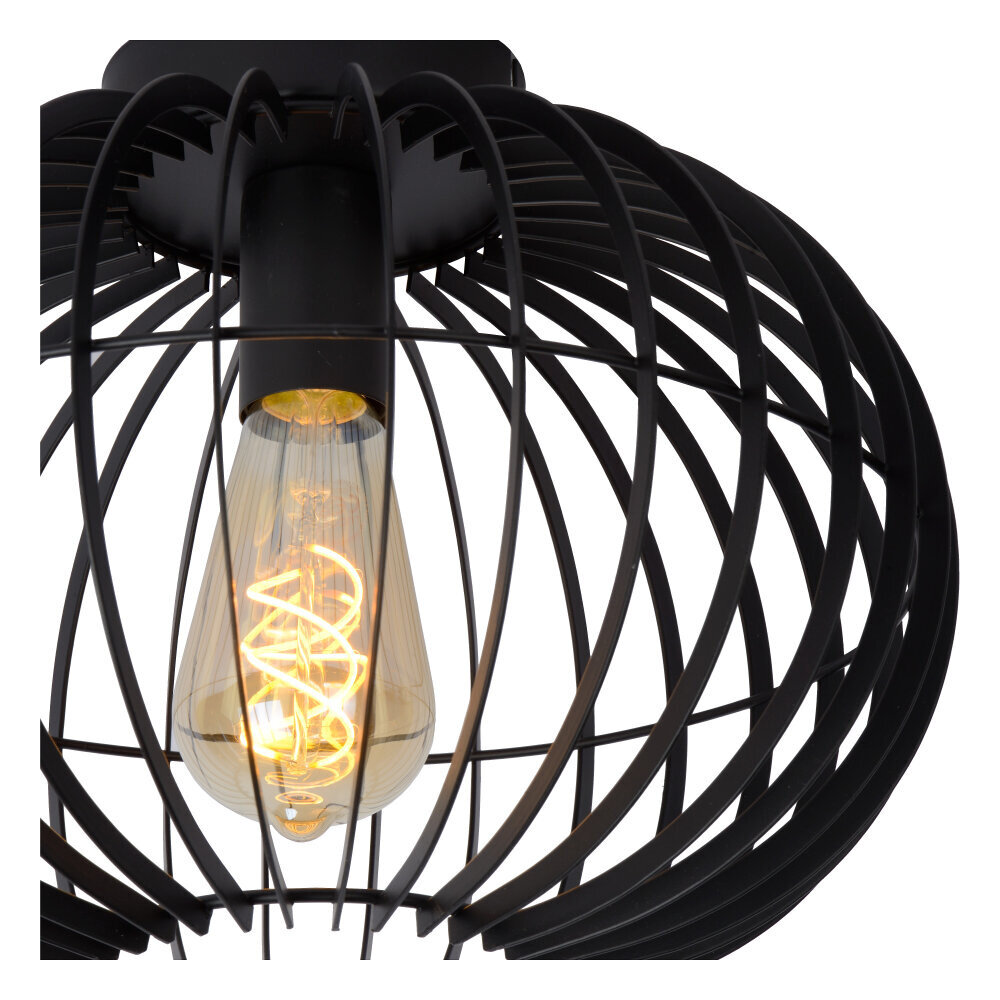 Lucide REDA - Deckenleuchte - Ø 32 cm - 1xE27 - Schwarz Lucide REDA - Deckenleuchte - Ø 32 cm - 1xE27 - Schwarz