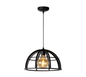 Lucide DIKRA - Hängeleuchte - Ø 40 cm - 1xE27 - Schwarz Lucide DIKRA - Hängeleuchte - Ø 40 cm - 1xE27 - Schwarz