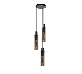 Lucide ORLANDO - Hängeleuchte - Ø 32 cm - 3xE27 - Fumé Lucide ORLANDO - Hängeleuchte - Ø 32 cm - 3xE27 - Fumé