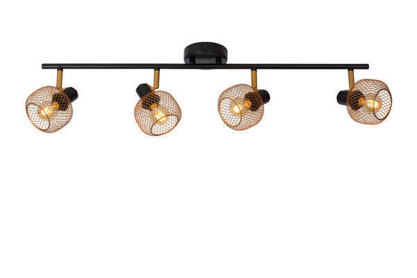 Lucide MAREN - Deckenstrahler - 4xE14 - Matt Gold / Messing Lucide MAREN - Deckenstrahler - 4xE14 - Matt Gold / Messing