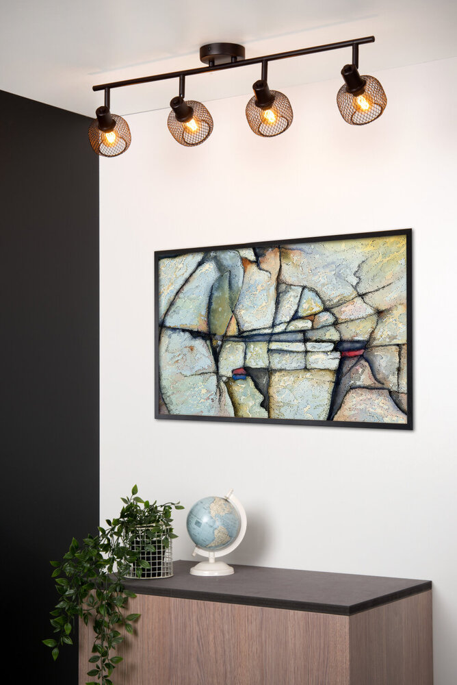 Lucide MAREN - Deckenstrahler - 4xE14 - Schwarz Lucide MAREN - Deckenstrahler - 4xE14 - Schwarz