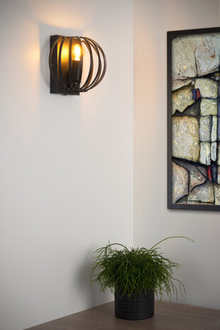 Lucide MANUELA - Wandleuchte - 1xE14 - Schwarz