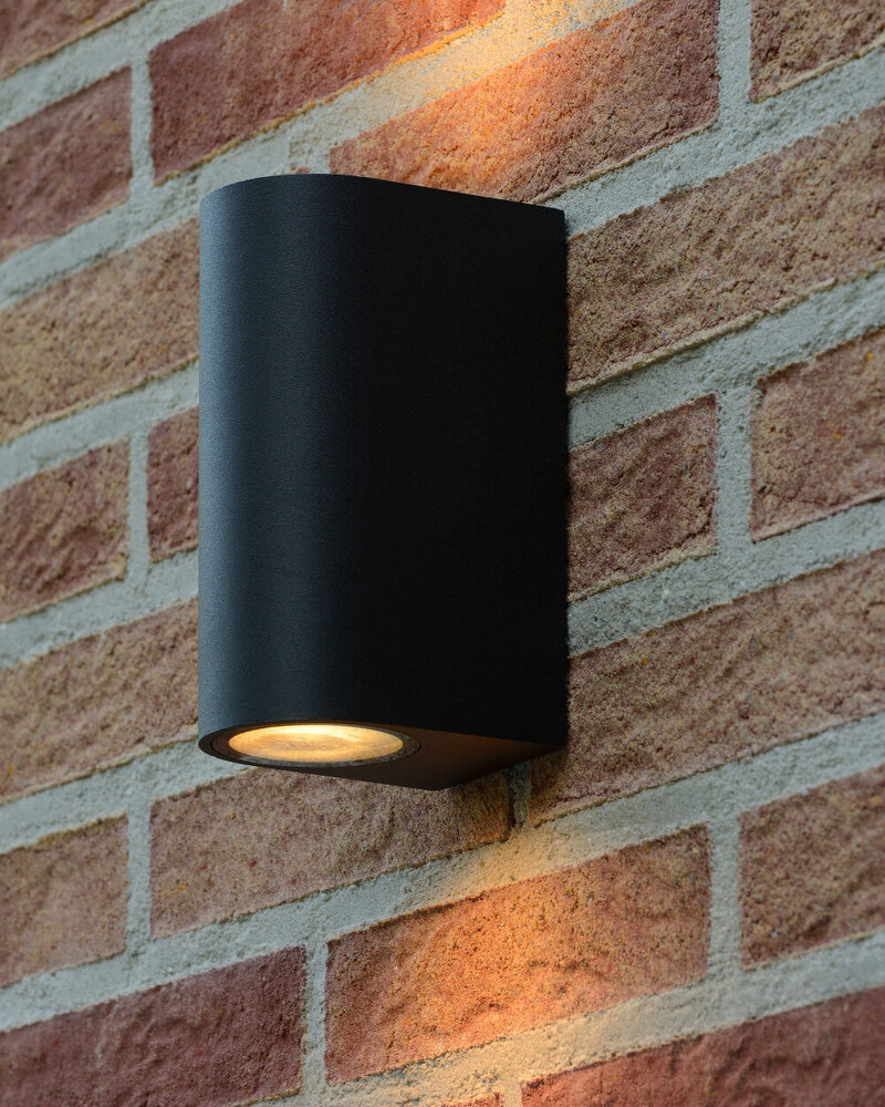 Lucide ZARO - Wandstrahler / Wandleuchte Innen/Außen - 2xGU10 - IP44 - Schwarz Lucide ZARO - Wandstrahler / Wandleuchte Innen/Außen - 2xGU10 - IP44 - Schwarz