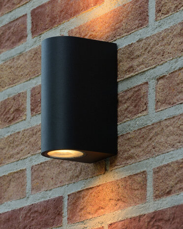 Lucide ZARO - Wandstrahler / Wandleuchte Innen/Außen - 2xGU10 - IP44 - Schwarz Lucide ZARO - Wandstrahler / Wandleuchte Innen/Außen - 2xGU10 - IP44 - Schwarz