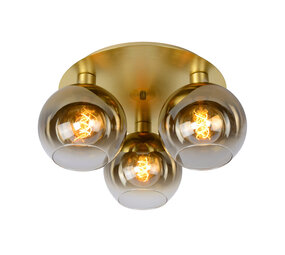 Lucide MARIUS - Deckenleuchte - 3xE27 - Matt Gold / Messing Lucide MARIUS - Deckenleuchte - 3xE27 - Matt Gold / Messing