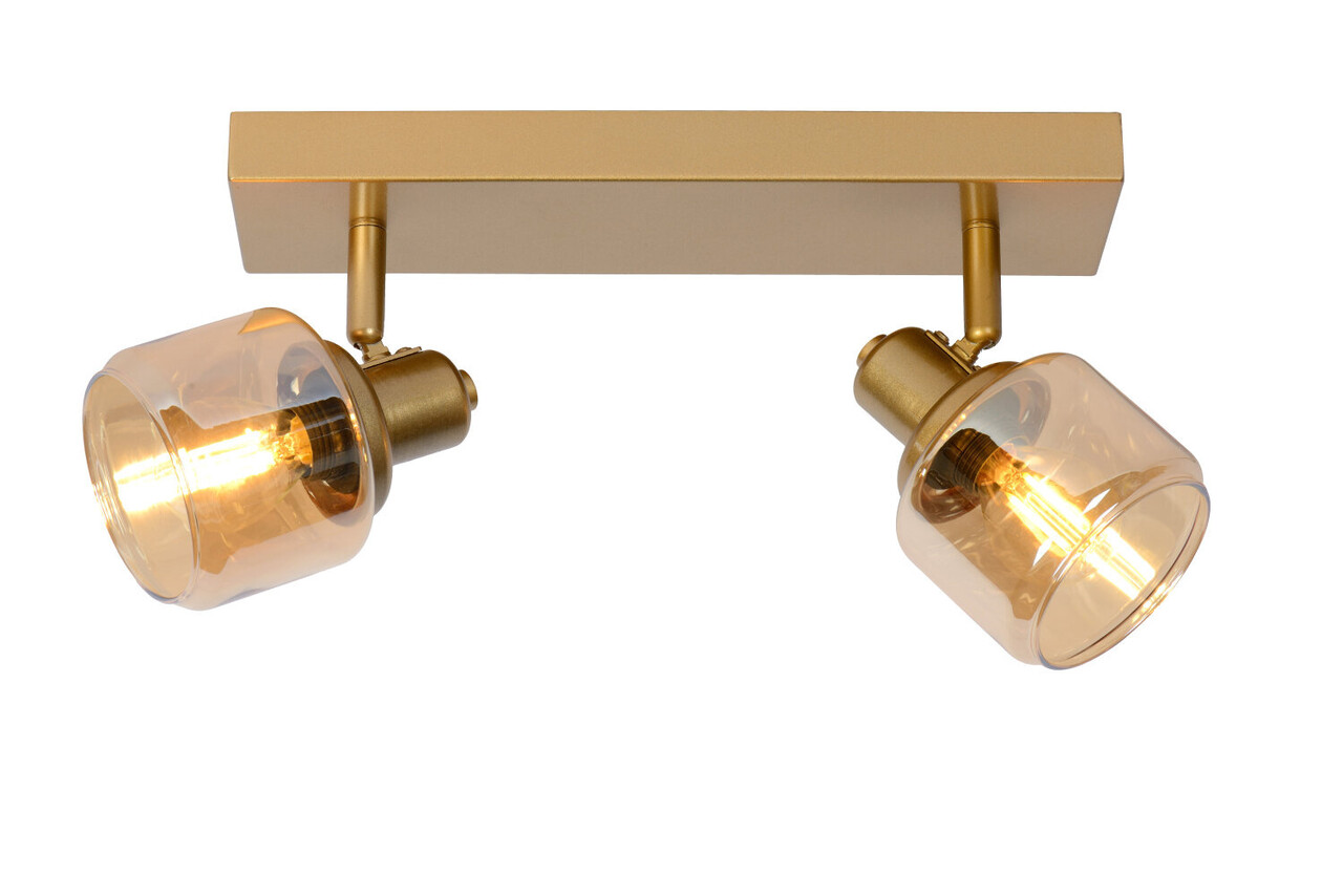 Lucide BJORN - Deckenstrahler - 2xE14 - Matt Gold / Messing Lucide BJORN - Deckenstrahler - 2xE14 - Matt Gold / Messing