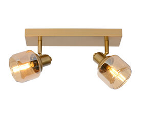 Lucide BJORN - Deckenstrahler - 2xE14 - Matt Gold / Messing Lucide BJORN - Deckenstrahler - 2xE14 - Matt Gold / Messing