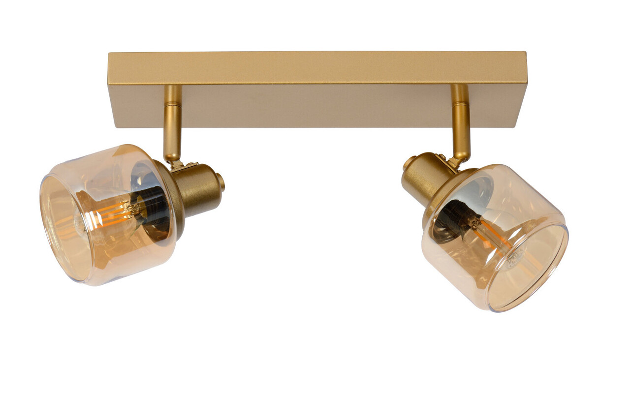 Lucide BJORN - Deckenstrahler - 2xE14 - Matt Gold / Messing Lucide BJORN - Deckenstrahler - 2xE14 - Matt Gold / Messing