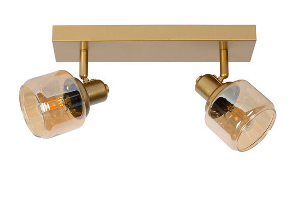 Lucide BJORN - Deckenstrahler - 2xE14 - Matt Gold / Messing Lucide BJORN - Deckenstrahler - 2xE14 - Matt Gold / Messing