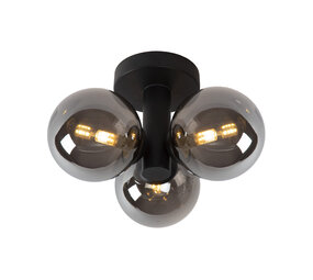 Lucide TRUDY - Deckenleuchte Bad - Ø 28 cm - 3xG9 - IP44 - Schwarz Lucide TRUDY - Deckenleuchte Bad - Ø 28 cm - 3xG9 - IP44 - Schwarz