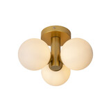 Lucide TRUDY - Deckenleuchte Bad - Ø 28 cm - 3xG9 - IP44 - Matt Gold / Messing Lucide TRUDY - Deckenleuchte Bad - Ø 28 cm - 3xG9 - IP44 - Matt Gold / Messing