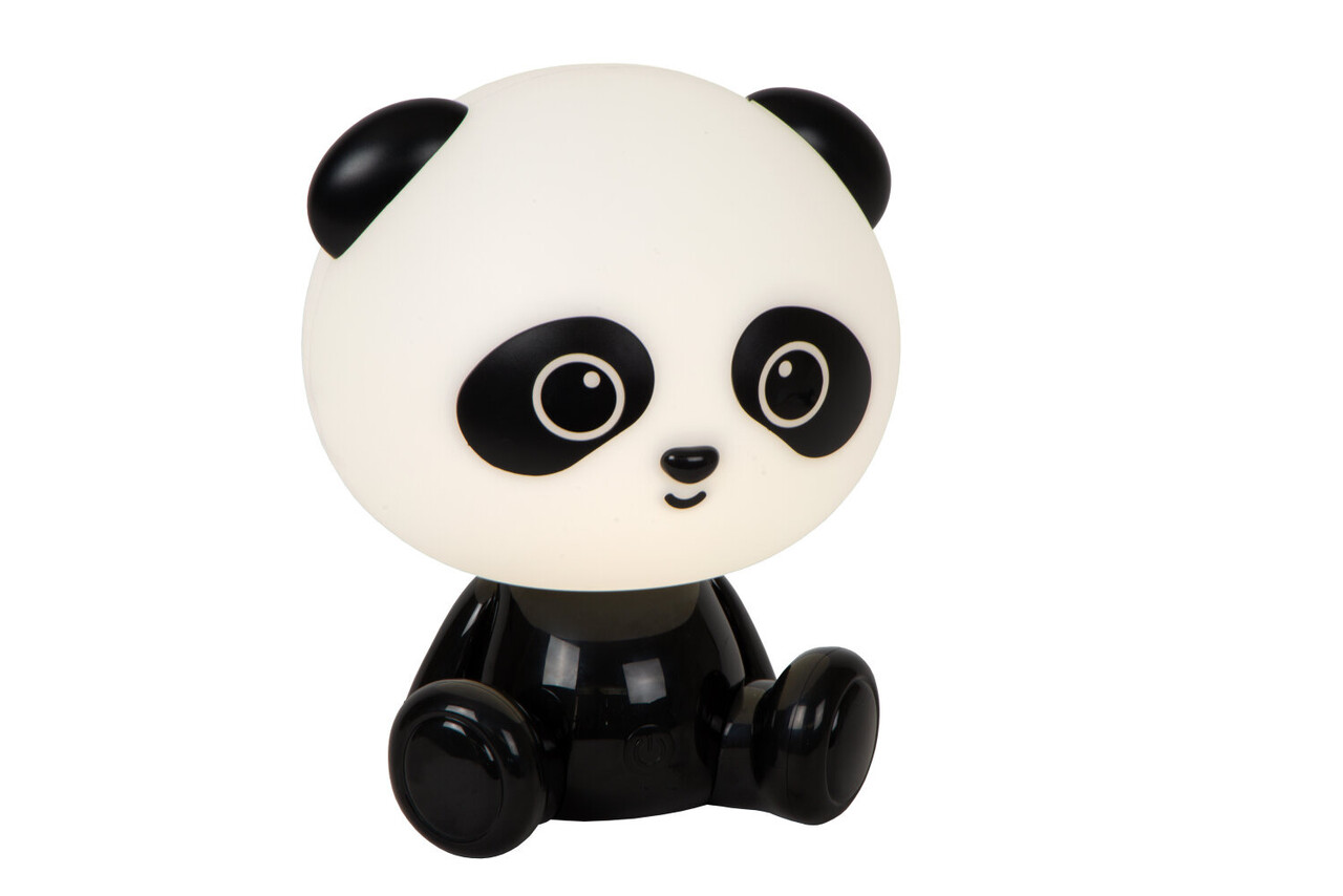 Lucide DODO PANDA - Kinderzimmer Tischlampe - LED 3 StepDim - 1x3W 4000K - Schwarz