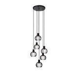 Lucide MIKAELA - Hängeleuchte - Ø 35 cm - 6xE14 - Schwarz Lucide MIKAELA - Hängeleuchte - Ø 35 cm - 6xE14 - Schwarz
