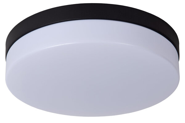 Lucide BISKIT - Deckenleuchte Bad - Ø 28 cm - LED - 1x18W 2700K - IP44 - Bewegungs- & Tag/Nachtsensor - Schwarz Lucide BISKIT - Deckenleuchte Bad - Ø 28 cm - LED - 1x18W 2700K - IP44 - Bewegungs- & Tag/Nachtsensor - Schwarz
