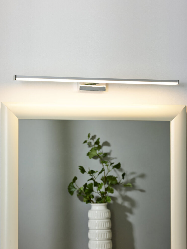 Lucide ONNO - Spiegelleuchte für das Badezimmer - LED - 1x11W 3000K - IP44 - Mattes Chrom Lucide ONNO - Spiegelleuchte für das Badezimmer - LED - 1x11W 3000K - IP44 - Mattes Chrom