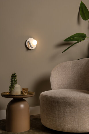 Lucide MATIZ - Nachttischlampe / Wandleuchte - Ø 16,5 cm - LED - 3000K - Mit USB-Ladestation - Weiß Lucide MATIZ - Nachttischlampe / Wandleuchte - Ø 16,5 cm - LED - 3000K - Mit USB-Ladestation - Weiß