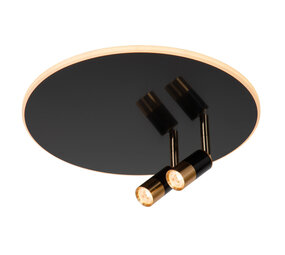 Lucide JUBEL - Deckenleuchte - Ø 40 cm - LED - CCT - 2700K - Schwarz Chrom Lucide JUBEL - Deckenleuchte - Ø 40 cm - LED - CCT - 2700K - Schwarz Chrom