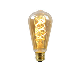 Lucide ST64 - Glühbirne - Ø 6,4 cm - LED Dimb. - E27 - 1x4,9W 2200K - Bernstein