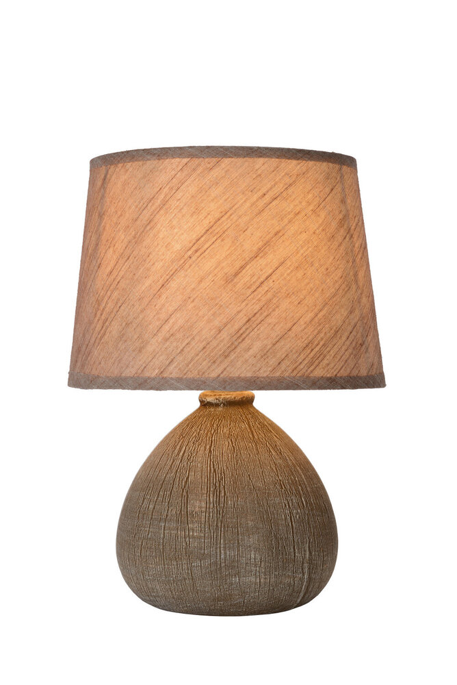 Lucide RAMZI - Tischleuchte - Ø 18 cm - 1xE14 - Braun Lucide RAMZI - Tischleuchte - Ø 18 cm - 1xE14 - Braun