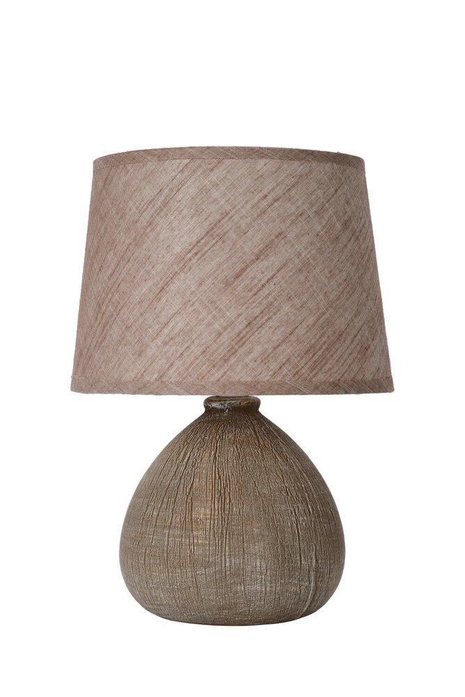Lucide RAMZI - Tischleuchte - Ø 18 cm - 1xE14 - Braun Lucide RAMZI - Tischleuchte - Ø 18 cm - 1xE14 - Braun