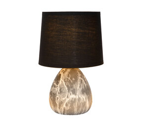 Lucide MARMO - Tischleuchte - Ø 16 cm - 1xE14 - Schwarz Lucide MARMO - Tischleuchte - Ø 16 cm - 1xE14 - Schwarz