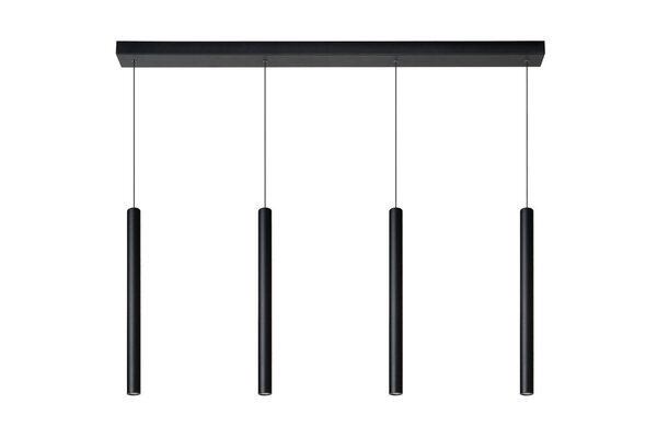 Lucide LORENZ - Hängeleuchte - LED Dimb. - 4x4W 3000K - Schwarz Lucide LORENZ - Hängeleuchte - LED Dimb. - 4x4W 3000K - Schwarz
