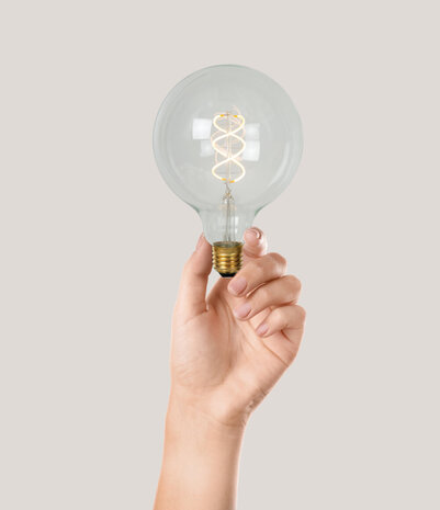 Lucide G125 - Glühlampe - Ø 12,5 cm - LED Dimb. - E27 - 1x4,9W 2700K - Transparent Lucide G125 - Glühlampe - Ø 12,5 cm - LED Dimb. - E27 - 1x4,9W 2700K - Transparent