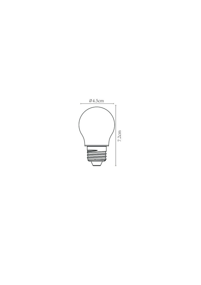 Lucide G45 - Glühlampe - Ø 4,5 cm - LED Dimb. - E27 - 1x4W 2700K - mattiert Lucide G45 - Glühlampe - Ø 4,5 cm - LED Dimb. - E27 - 1x4W 2700K - mattiert