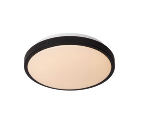 Lucide DASHER - Deckenleuchte Bad - Ø 29,3 cm - LED - 1x12W 2700K - IP44 - Bewegungssensor - Schwarz Lucide DASHER - Deckenleuchte Bad - Ø 29,3 cm - LED - 1x12W 2700K - IP44 - Bewegungssensor - Schwarz