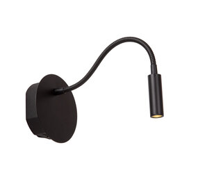 Lucide JOLIJN - Wiederaufladbare Bettleuchte/Wandleuchte - Batterie/Batterie - Ø 11 cm - LED - 1x2W 3000K - Magnetisch - Schwarz Lucide JOLIJN - Wiederaufladbare Bettleuchte/Wandleuchte - Batterie/Batterie - Ø 11 cm - LED - 1x2W 3000K - Magnetisch - Schwarz