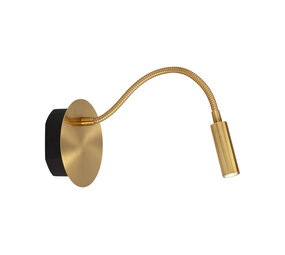 Lucide JOLIJN - Wiederaufladbare Bettleuchte / Wandleuchte - Batterie / Akku - Ø 11 cm - LED - 1x2W 3000K - Magnetisch - Mattes Gold / Messing Lucide JOLIJN - Wiederaufladbare Bettleuchte / Wandleuchte - Batterie / Akku - Ø 11 cm - LED - 1x2W 3000K - Magnetisch - Mattes Gold / Messing