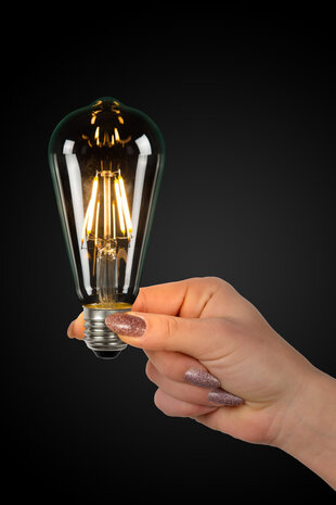 Lucide ST64 Klasse A - Glühlampe - Ø 6,4 cm - LED - E27 - 1x7W 2700K - Transparent Lucide ST64 Klasse A - Glühlampe - Ø 6,4 cm - LED - E27 - 1x7W 2700K - Transparent