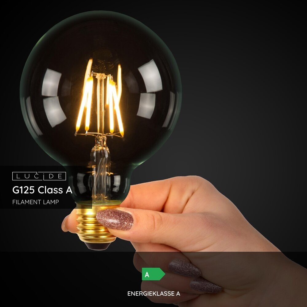 Lucide G125 Klasse A - Glühlampe - Ø 12,5 cm - LED - E27 - 1x7W 2700K - Transparent Lucide G125 Klasse A - Glühlampe - Ø 12,5 cm - LED - E27 - 1x7W 2700K - Transparent