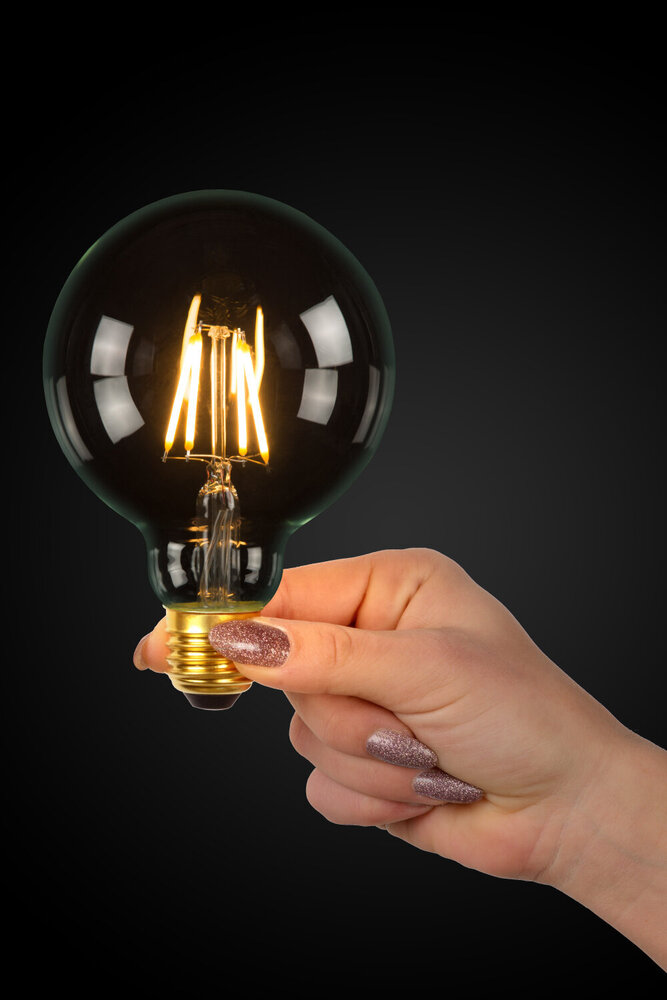 Lucide G125 Klasse B - Glühlampe - Ø 12,5 cm - LED Dimb. - E27 - 1x7W 2700K - Transparent Lucide G125 Klasse B - Glühlampe - Ø 12,5 cm - LED Dimb. - E27 - 1x7W 2700K - Transparent