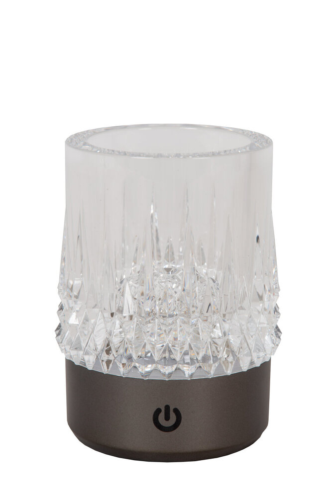 Lucide LILY - Wiederaufladbare Tischleuchte - Batterie/Batterie - Ø 8 cm - LED Dim to warm - 1x3W 2700K/3000K - Schwarz Chrom - 3er Set Lucide LILY - Wiederaufladbare Tischleuchte - Batterie/Batterie - Ø 8 cm - LED Dim to warm - 1x3W 2700K/3000K - Schwarz Chrom - 3er Set