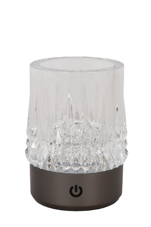 Lucide LILY - Wiederaufladbare Tischleuchte - Batterie/Batterie - Ø 8 cm - LED Dim to warm - 1x3W 2700K/3000K - Schwarz Chrom - 3er Set Lucide LILY - Wiederaufladbare Tischleuchte - Batterie/Batterie - Ø 8 cm - LED Dim to warm - 1x3W 2700K/3000K - Schwarz Chrom - 3er Set