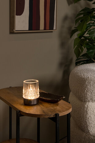 Lucide LILY - Wiederaufladbare Tischleuchte - Batterie/Batterie - Ø 8 cm - LED Dim to warm - 1x3W 2700K/3000K - Schwarz Chrom - 3er Set Lucide LILY - Wiederaufladbare Tischleuchte - Batterie/Batterie - Ø 8 cm - LED Dim to warm - 1x3W 2700K/3000K - Schwarz Chrom - 3er Set