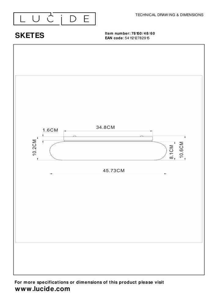 Lucide SKETES - Deckenleuchte - Ø 45,7 cm - LED Dimb. - CCT - 1x24W 2700K/4000K - Transparent Lucide SKETES - Deckenleuchte - Ø 45,7 cm - LED Dimb. - CCT - 1x24W 2700K/4000K - Transparent