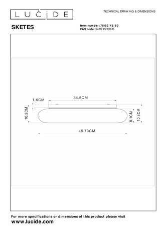 Lucide SKETES - Deckenleuchte - Ø 45,7 cm - LED Dimb. - CCT - 1x24W 2700K/4000K - Transparent Lucide SKETES - Deckenleuchte - Ø 45,7 cm - LED Dimb. - CCT - 1x24W 2700K/4000K - Transparent