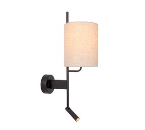 Lucide MAGIC - Wandleuchte - 1xE27 - Mit USB-Ladestation - Schwarz Lucide MAGIC - Wandleuchte - 1xE27 - Mit USB-Ladestation - Schwarz