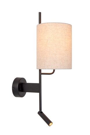 Lucide MAGIC - Wandleuchte - 1xE27 - Mit USB-Ladestation - Schwarz Lucide MAGIC - Wandleuchte - 1xE27 - Mit USB-Ladestation - Schwarz
