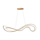 Lucide Premium SARDANA - Hängeleuchte - LED Dimb. - 1x54W 2700K - Mattes Gold / Messing