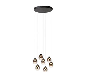 Lucide TAMINO - Hängeleuchte - Ø 52 cm - LED Dimb. - 7x7W 3000K - Schwarz Lucide TAMINO - Hängeleuchte - Ø 52 cm - LED Dimb. - 7x7W 3000K - Schwarz