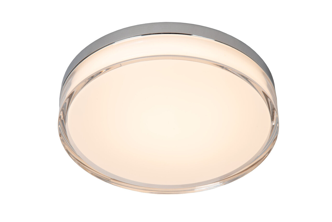 Lucide PLANO - Deckenleuchte innen/außen - Ø 28 cm - LED Dimb. - CCT - 1x16W 2700K/4000K - IP44 - Opal Lucide PLANO - Deckenleuchte innen/außen - Ø 28 cm - LED Dimb. - CCT - 1x16W 2700K/4000K - IP44 - Opal